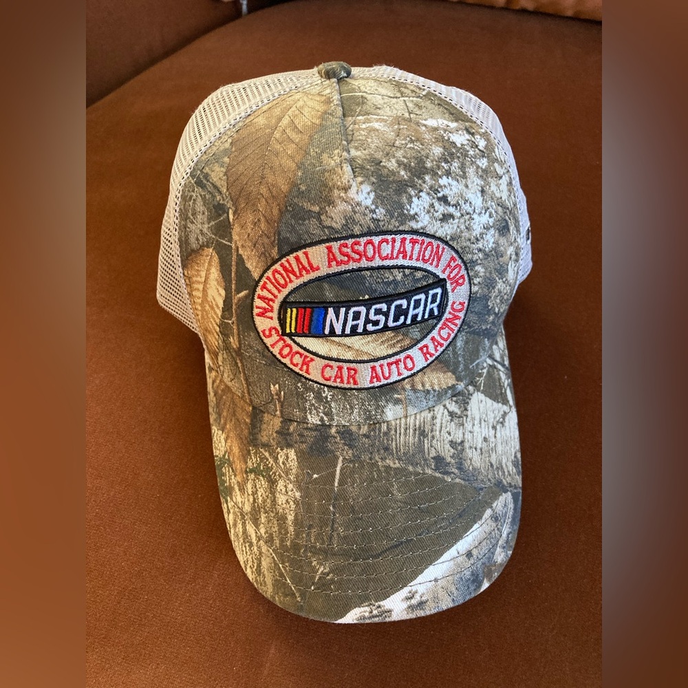 NASCAR Camouflage Cap with Embroidered Logo